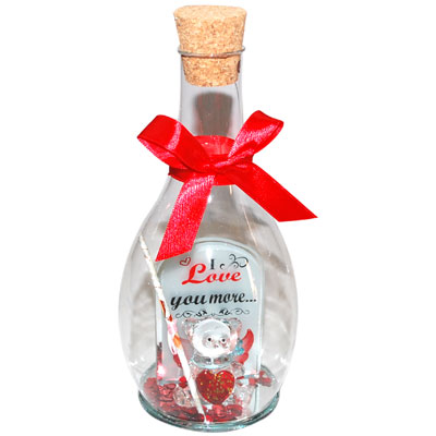"Love Message in a Glass Jar -1602C-5-006 - Click here to View more details about this Product